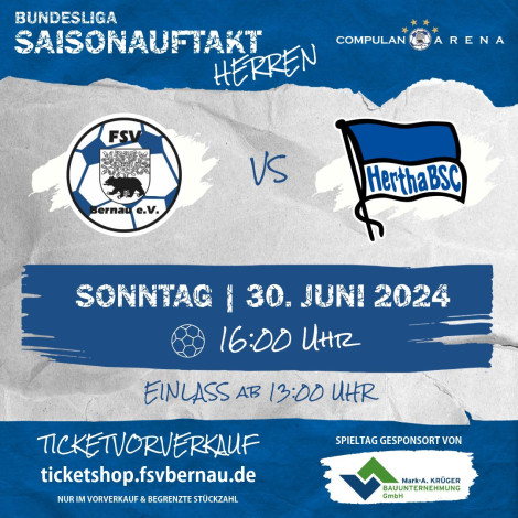 FSV Bernau vs Hertha BSC SMS BigFeeling Event